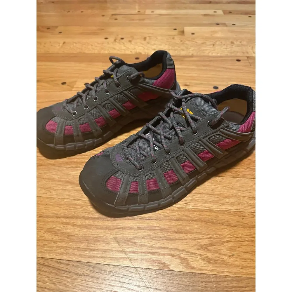 CAT Switch Steel Toe Oxford Work Shoes Womens 11 Gray Black 90299